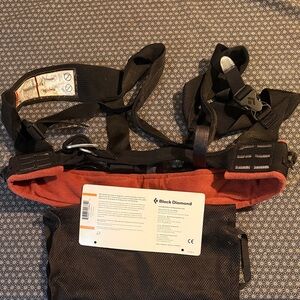 Black Diamond VR Harness - Black and Orange *NWT*